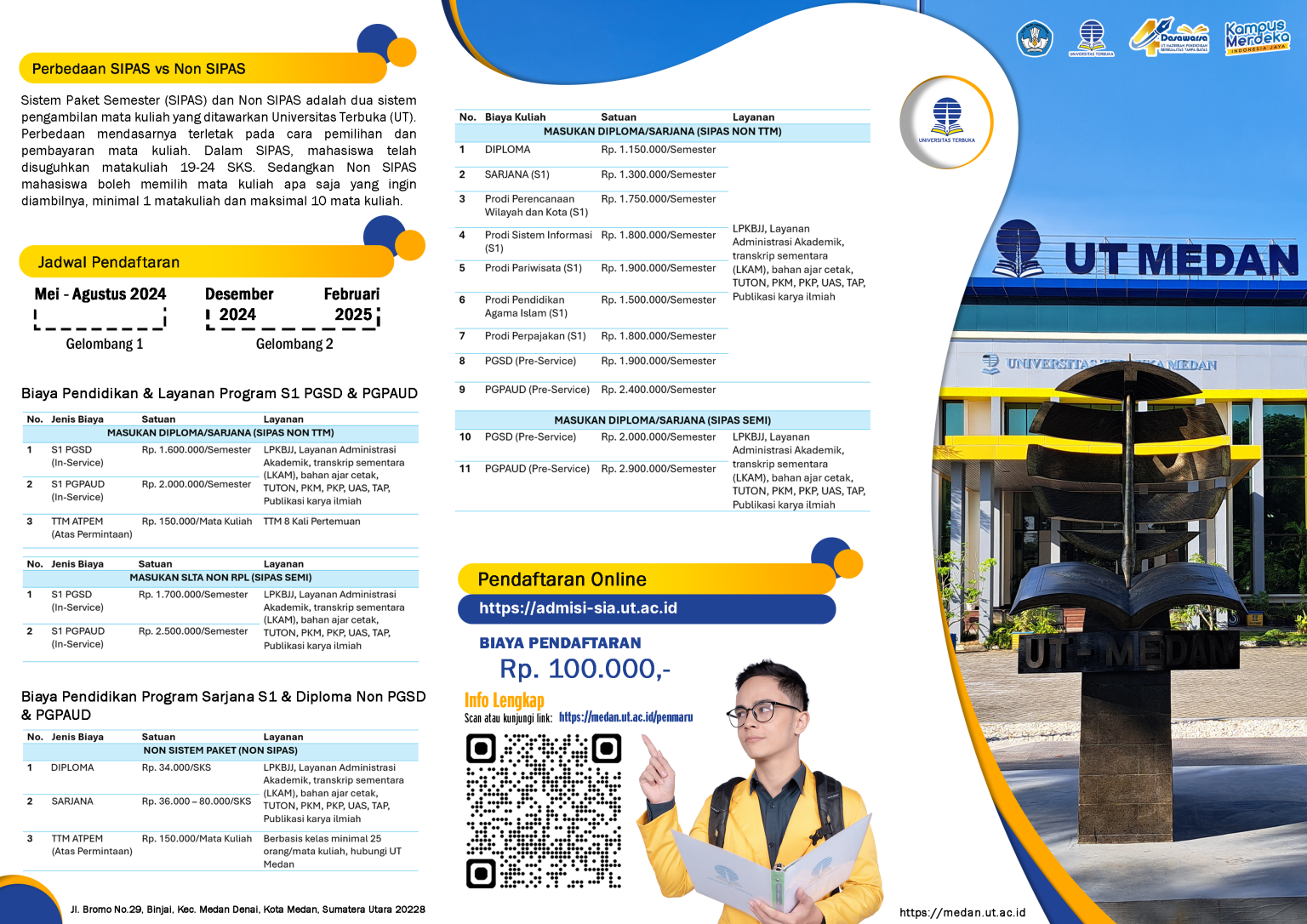 Brosur Website Official UT Medan