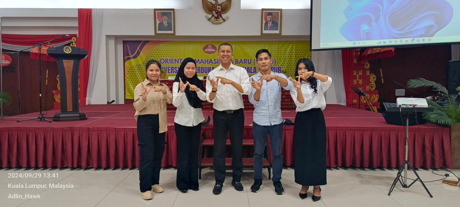 PELAKSANAAN ORIENTASI MAHASISWA UNIVERSITAS TERBUKA DI KBRI KUALA LUMPUR