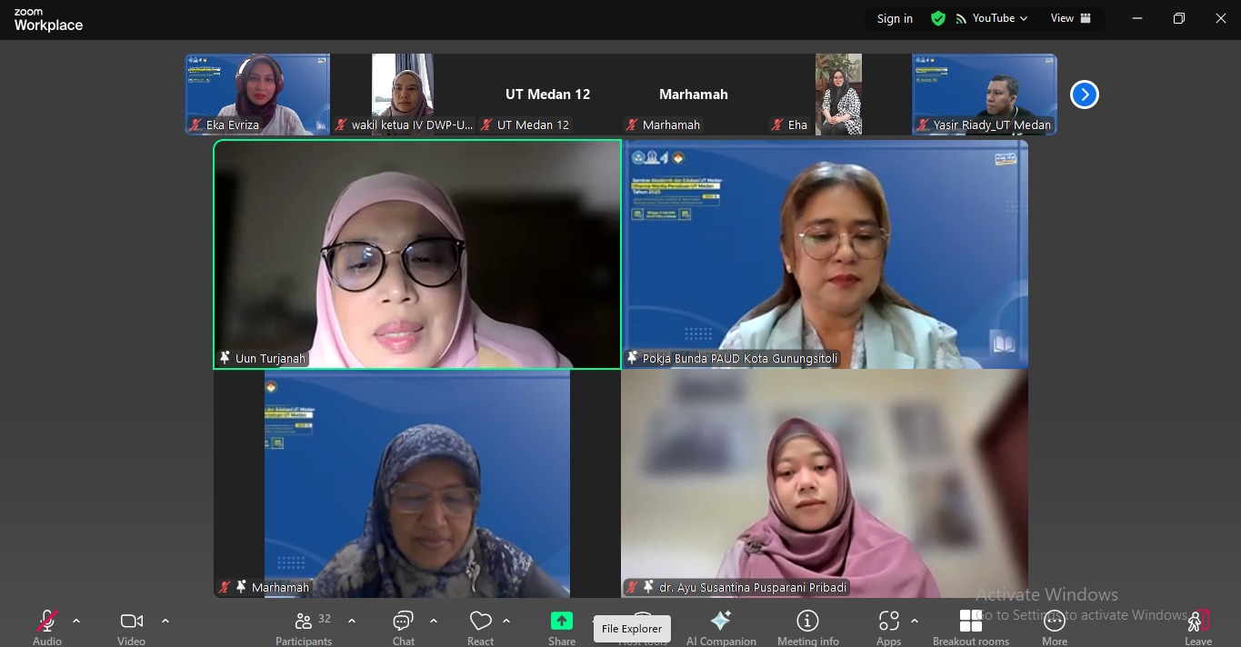 SEMINAR SERASI SERI 16 UT MEDAN: Mendorong Gaya Hidup Sehat Sebagai Investasi Masa Depan