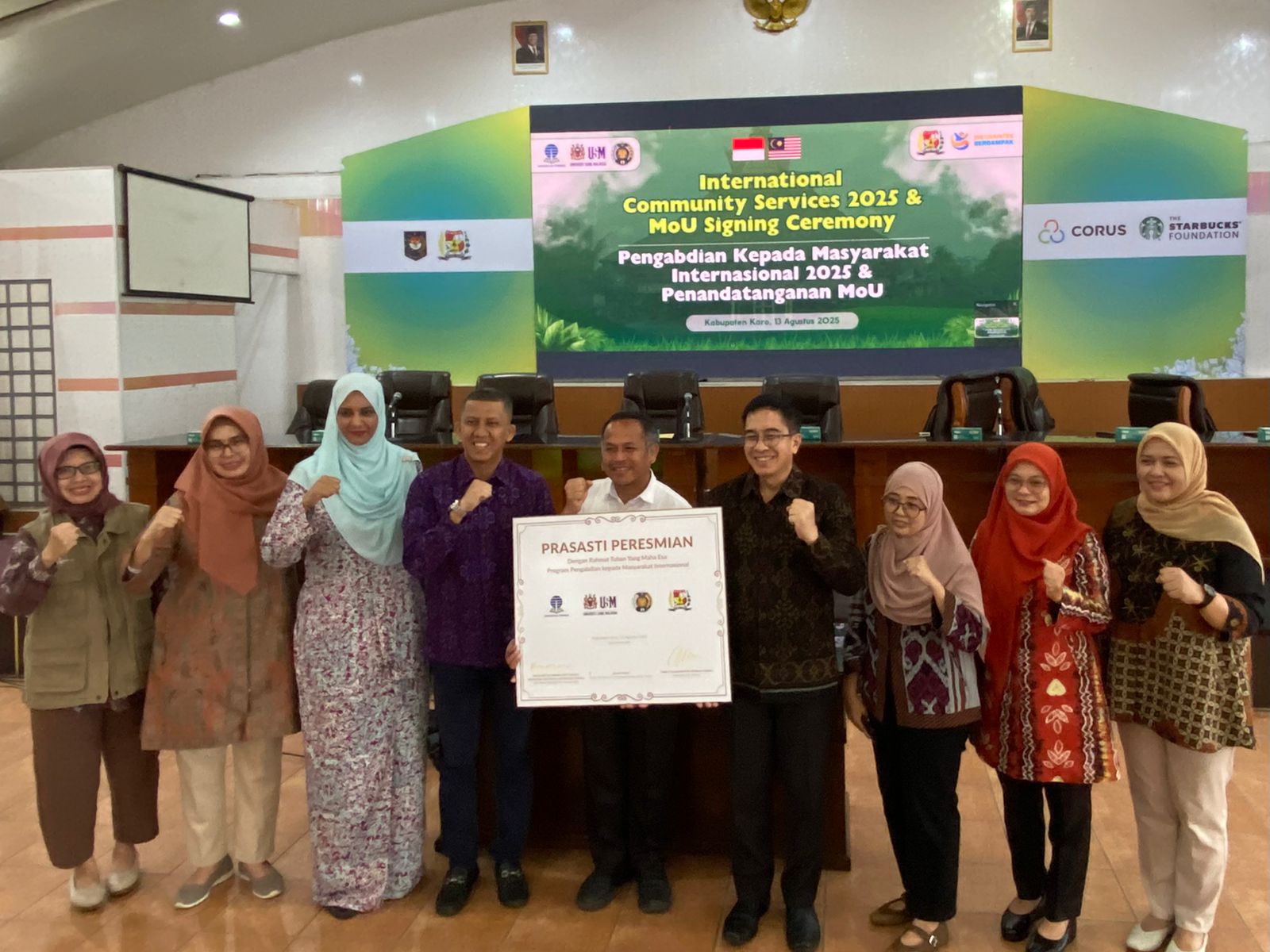 UT Perkuat Sinergi bersama USU, USM, dan Pemerintah Kabupaten Karo melalui Kegiatan Pengabdian Masyarakat Kolaborasi Internasional (International Community Services)