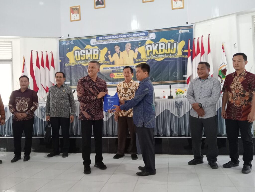 Sinergi Pendidikan Jarak Jauh: UT Medan dan Empat OPD Nias Utara Tanda Tangani PKS untuk Penguatan SDM Daerah