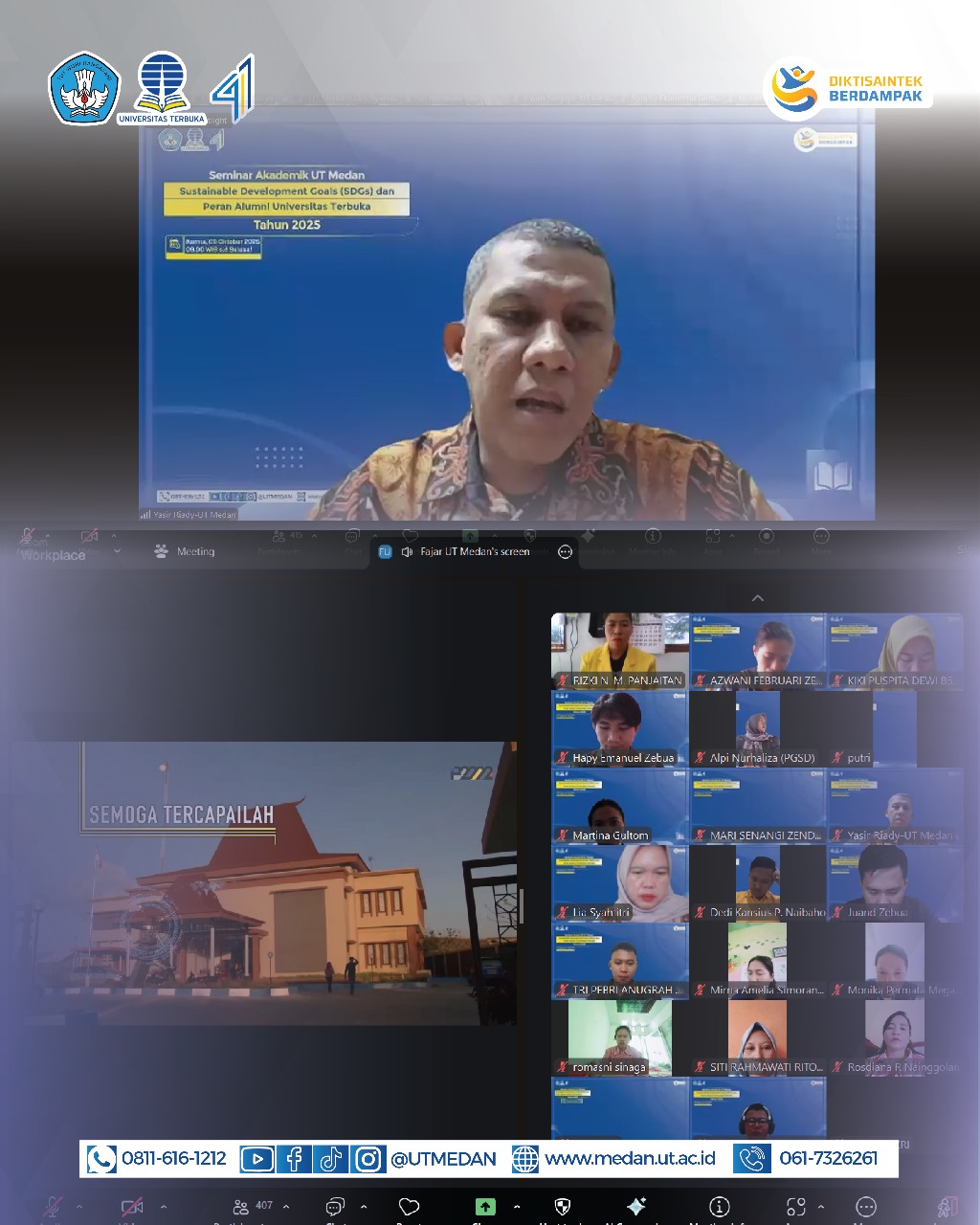 UT Medan Gelar Seminar Akademik Bertema SDGs: Wujud Komitmen Alumni terhadap Pembangunan Berkelanjutan