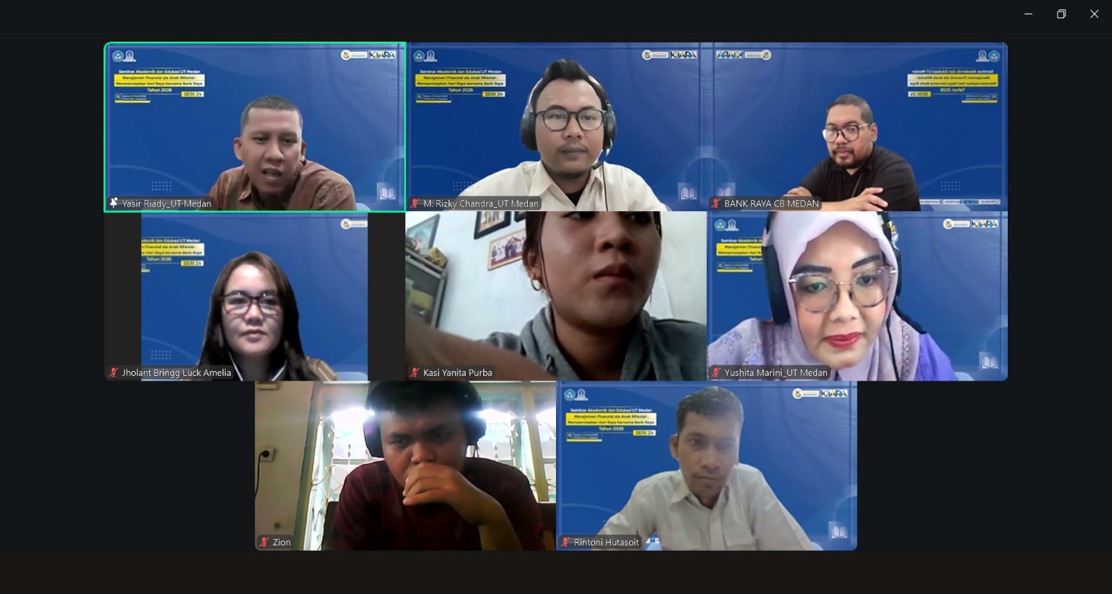 UT Medan Sukses Selenggarakan SERASI Seri 24: Bahas Manajemen Finansial Anak Milenial Bersama Bank Raya