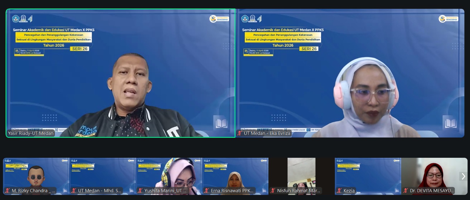 UT Medan Gelar SERASI X PPKS Seri 26, Soroti Pencegahan Kekerasan Seksual di Lingkungan Pendidikan dan Masyarakat