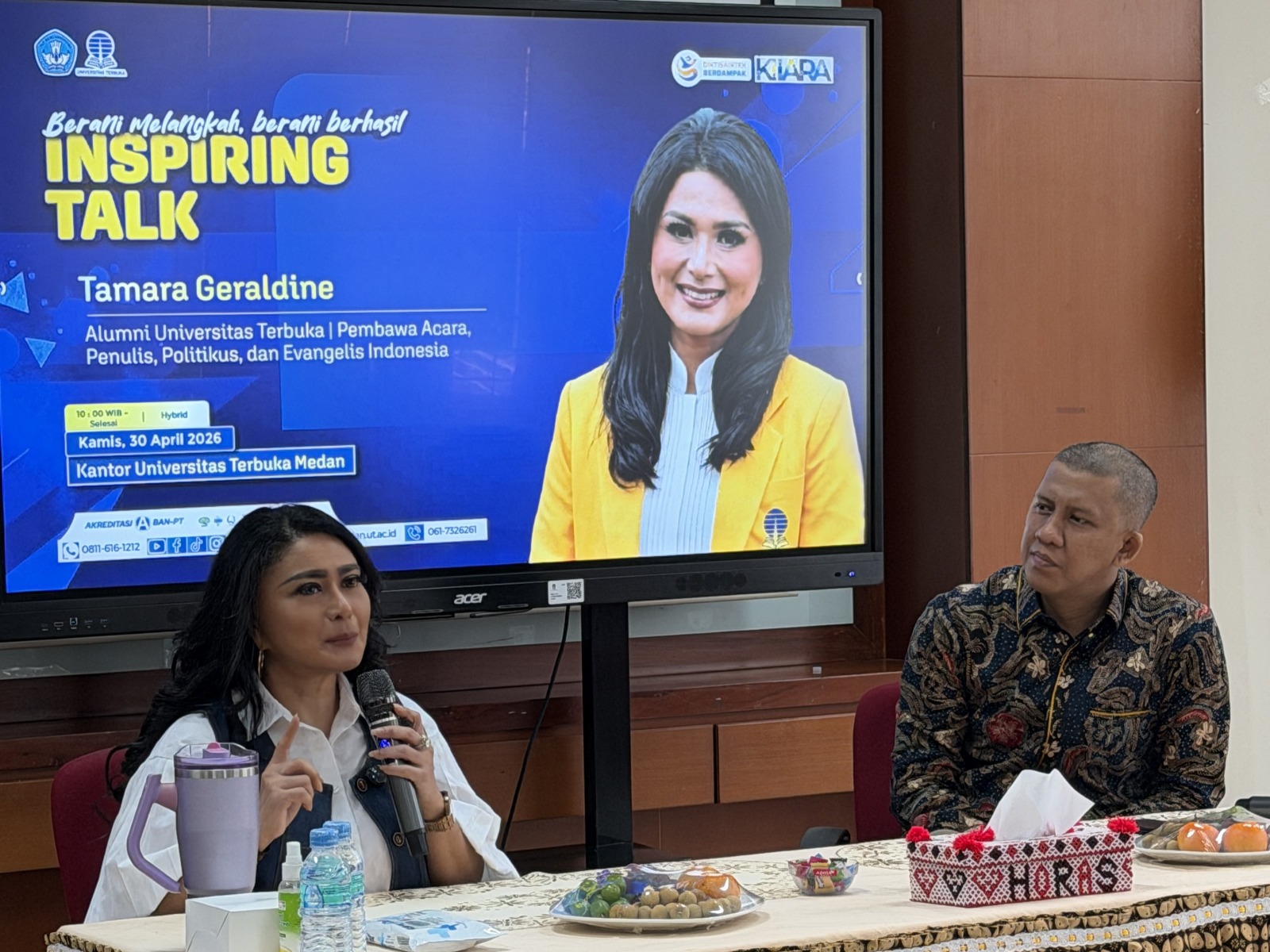 UT Medan Gelar Inspiring Talk Bersama Tamara Geraldine, Inspirasi Mahasiswa untuk Terus Belajar dan Bangkit dari Tantangan