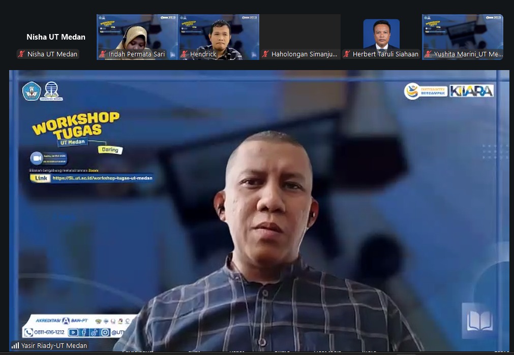UT Medan Bekali Mahasiswa dalam Mendukung Kemandirian Belajar Melalui Workshop Tugas yang dilaksanakan Secara Daring