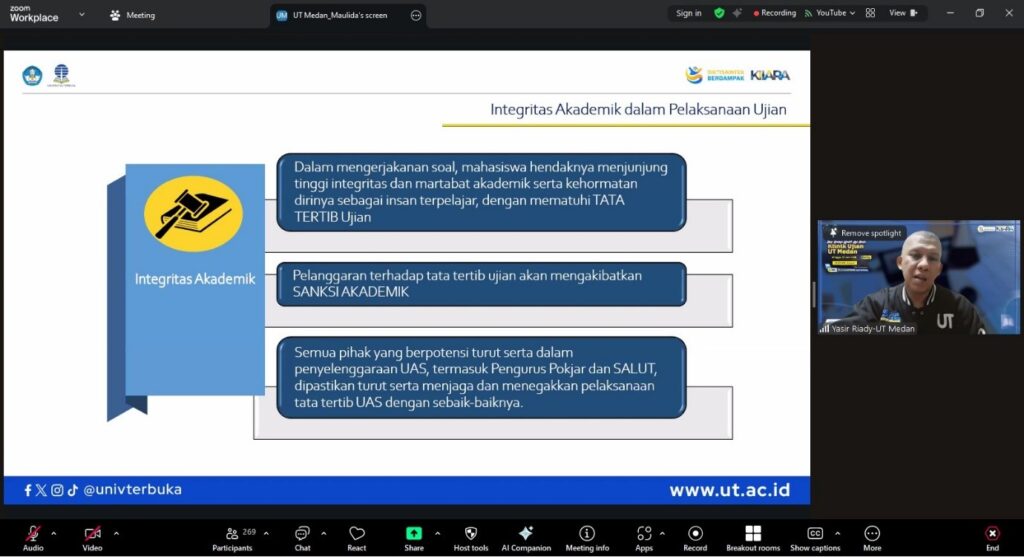 Tingkatkan Kesiapan Mahasiswa Hadapi Ujian Akhir Semester, UT Medan Selenggarakan Klinik Ujian