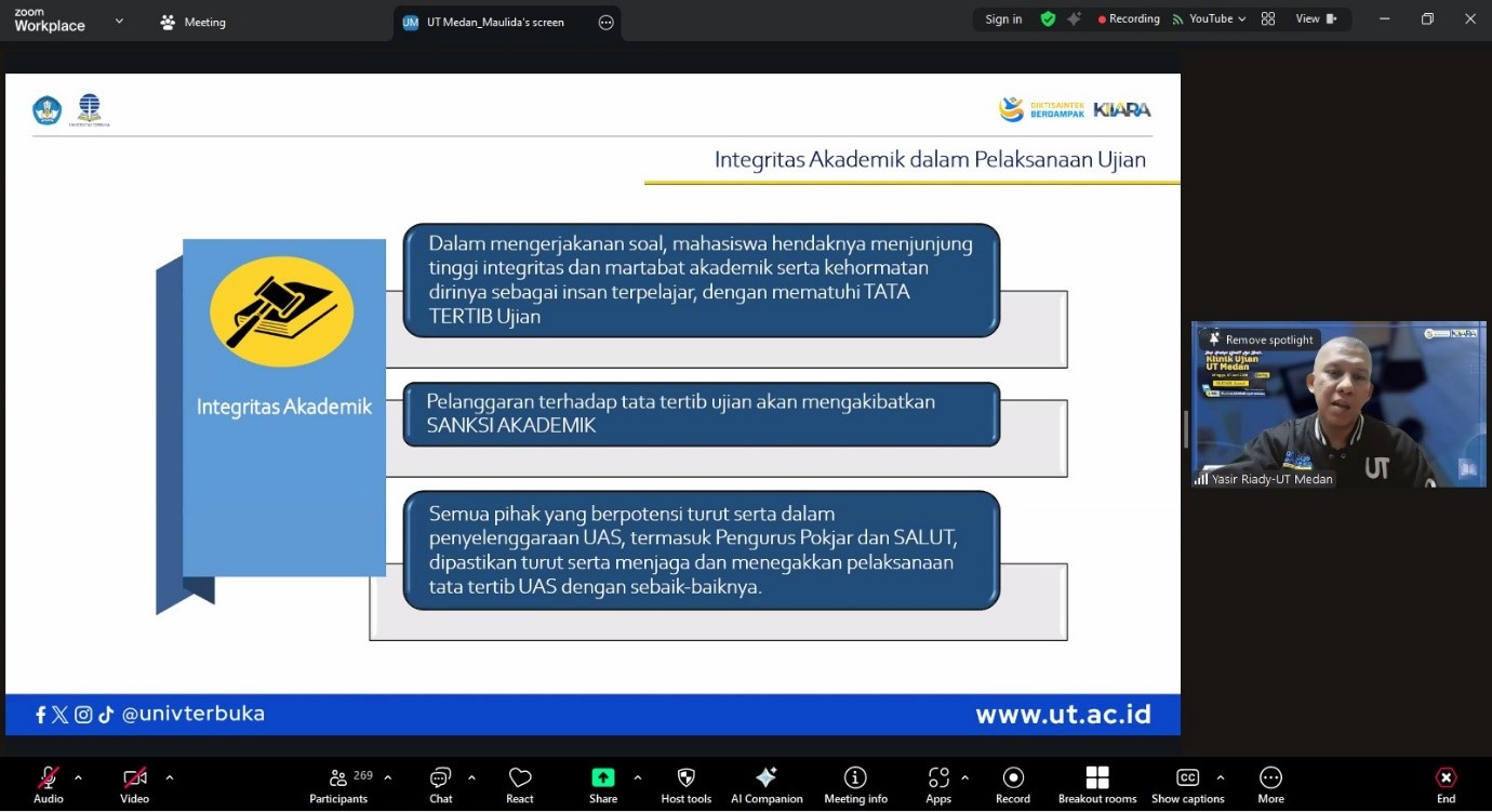 Tingkatkan Kesiapan Mahasiswa Hadapi Ujian Akhir Semester, UT Medan Selenggarakan Klinik Ujian
