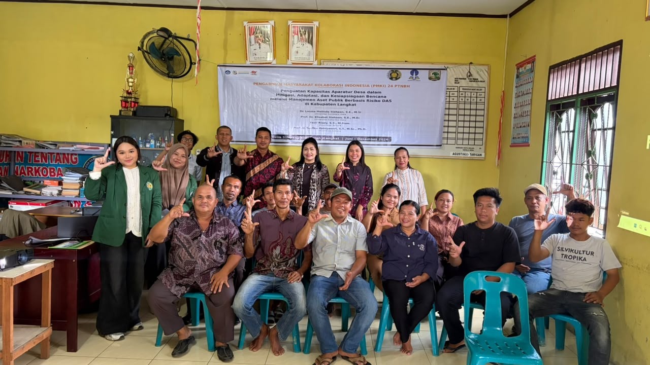 USU, UT dan UNAND Bersinergi Tingkatkan Kesiapsiagaan Bencana Aparatur Desa melalui Manajemen Aset Publik Berbasis Risiko DAS di Kabupaten Langkat
